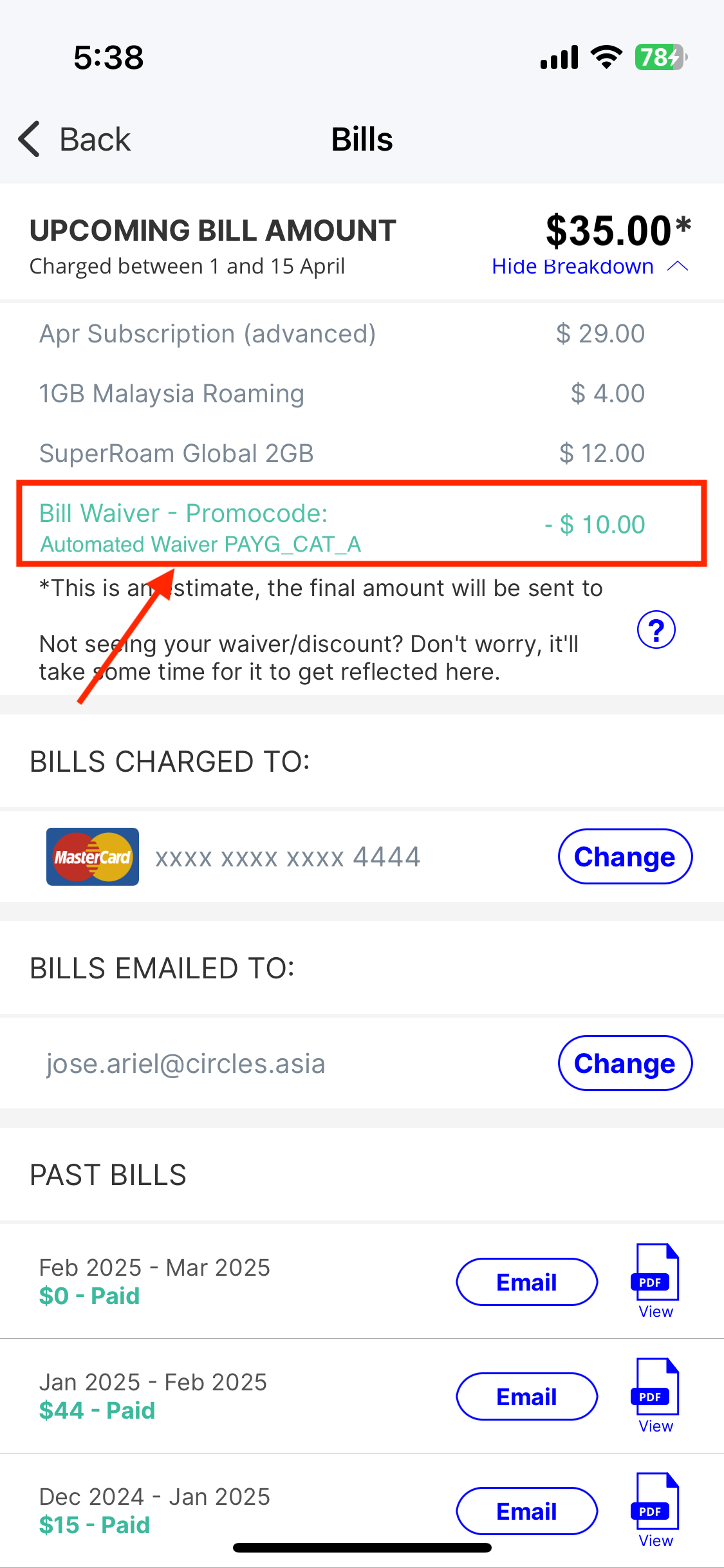 Waiver Upcoming Bill - Billing Page (In App).png